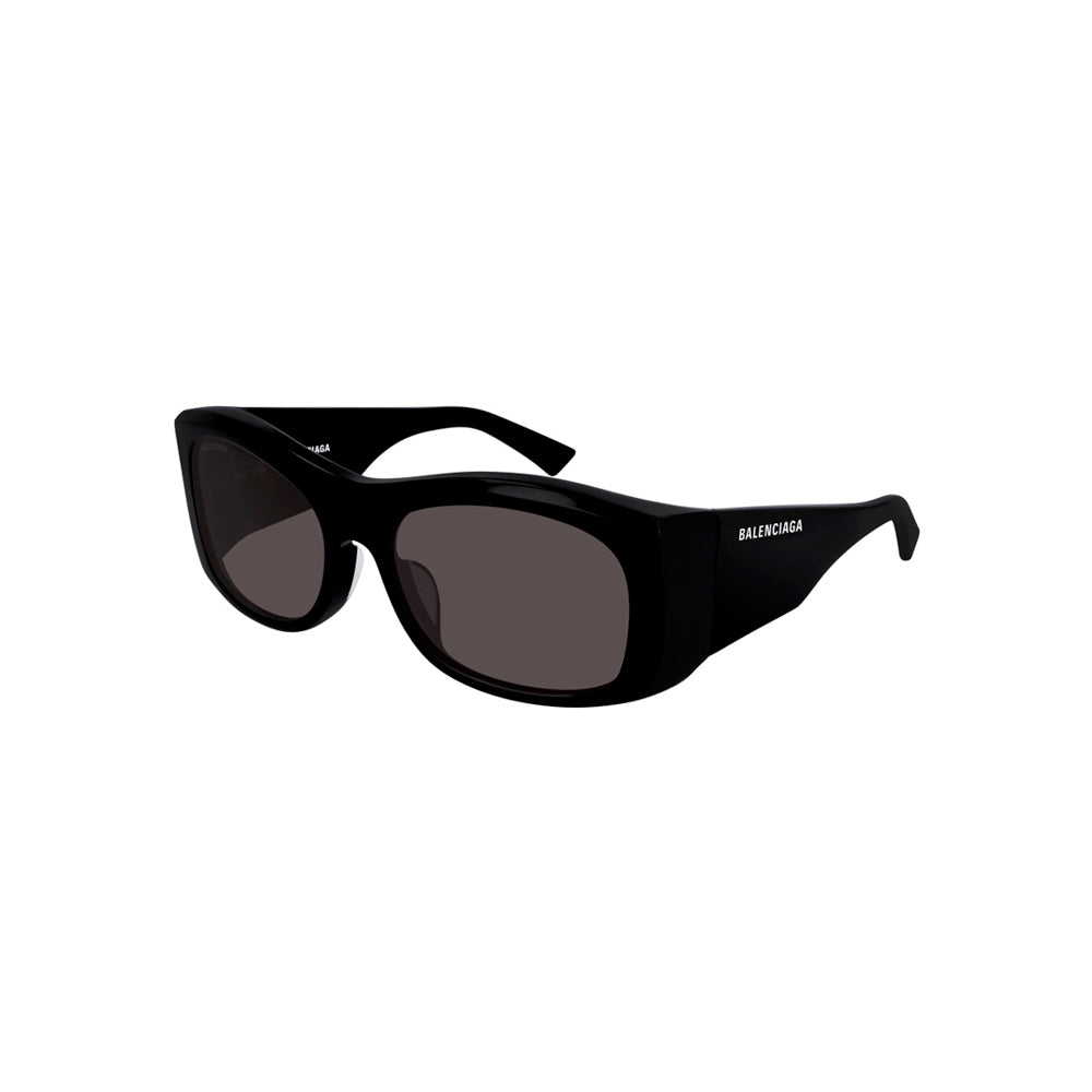 Balenciaga BB0001S sunglasses in black, 45° view