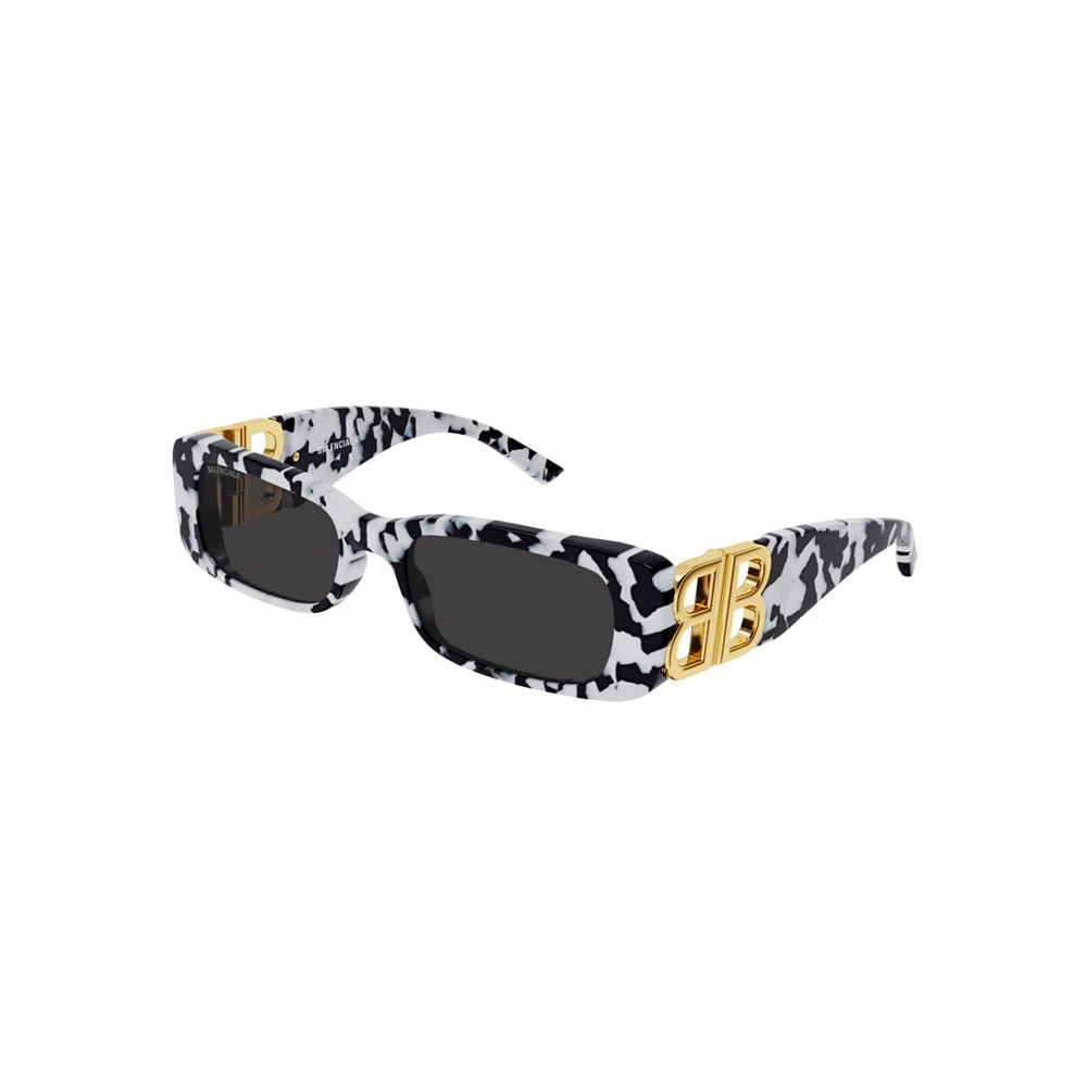 Balenciaga BB0096S sunglasses in havana, 45° view