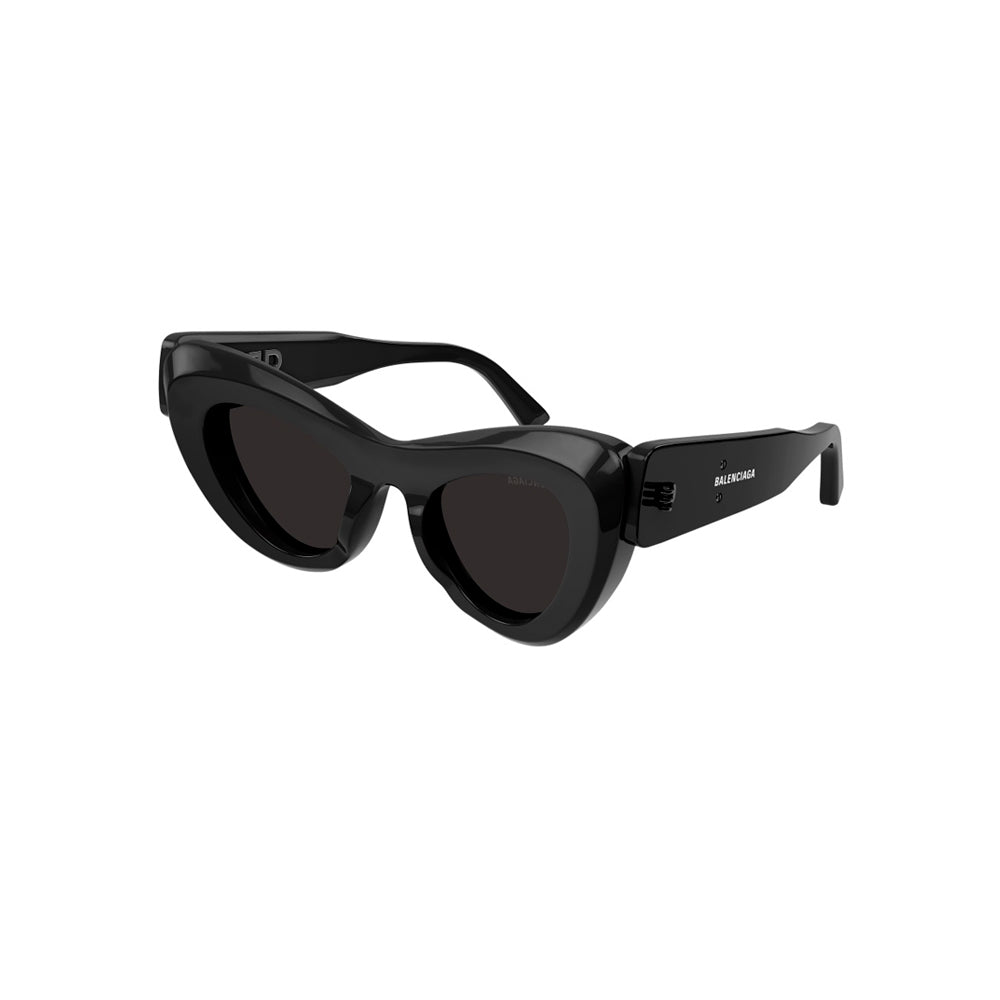 Balenciaga BB0204S sunglasses in black, 45° view