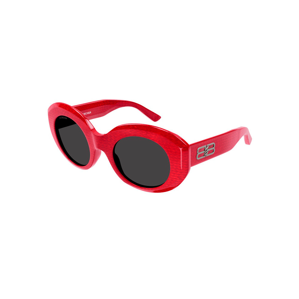 Balenciaga BB0235S sunglasses in white, 45° view