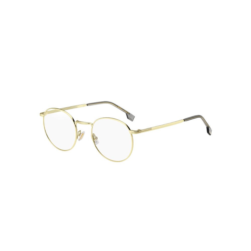 BOSS 1605 glasses in gold, 45° view