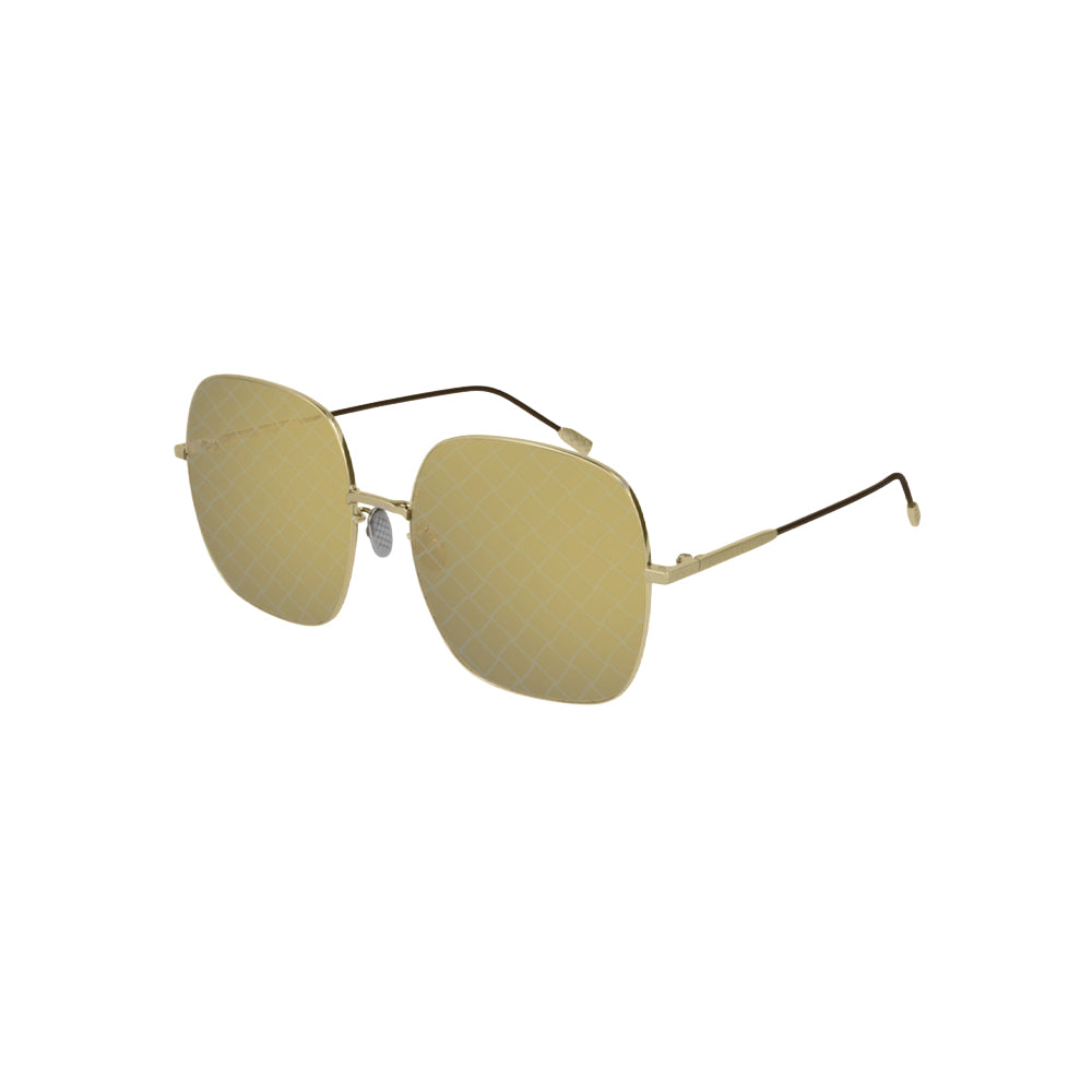 Bottega Veneta BV0202S sunglasses in black, 45° view