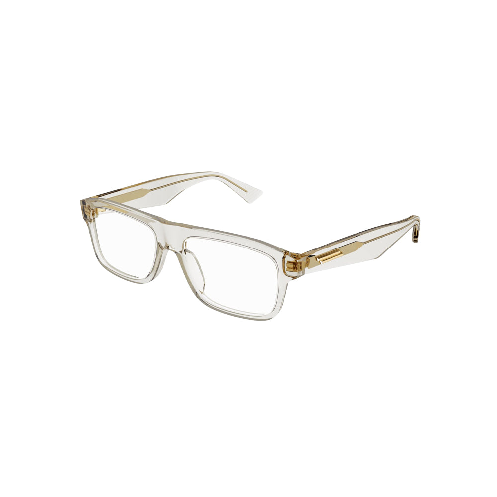 Bottega Veneta BV1156O glasses in silver, 45° view
