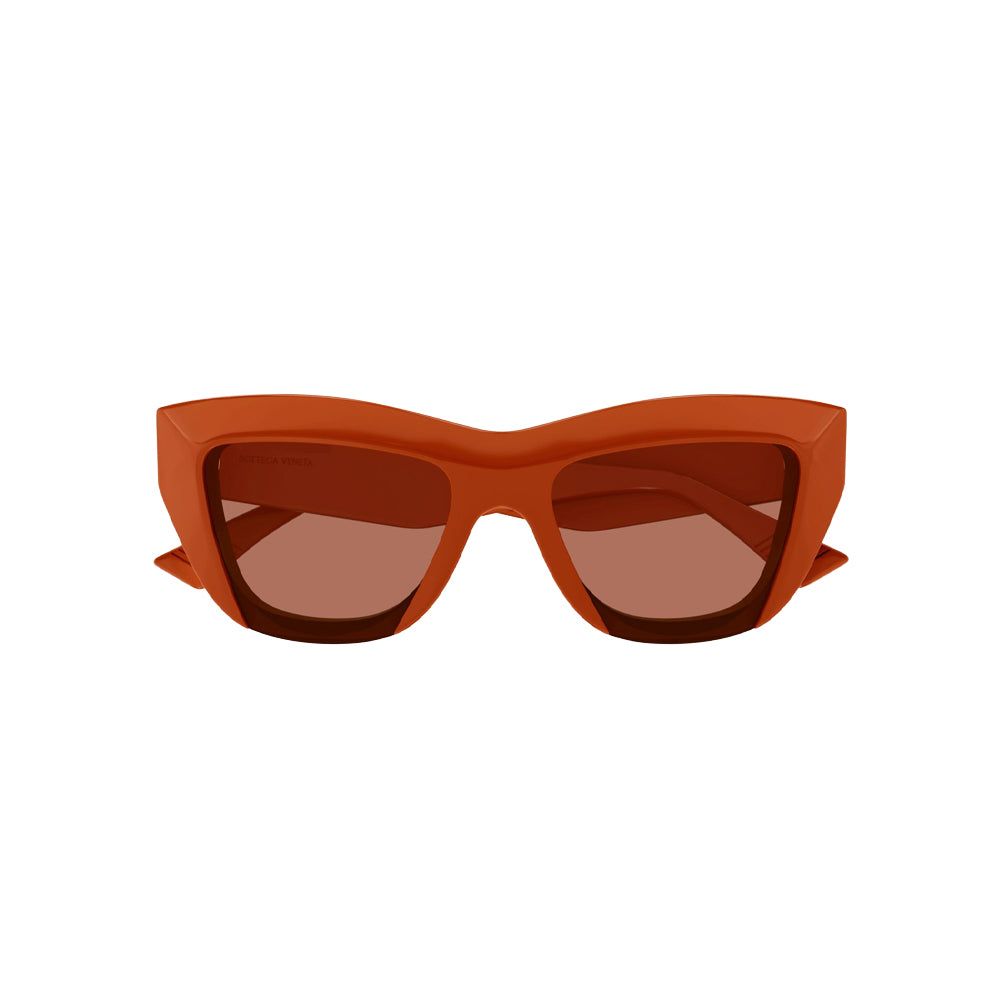 Bottega Veneta BV1218S sunglasses in green, front view