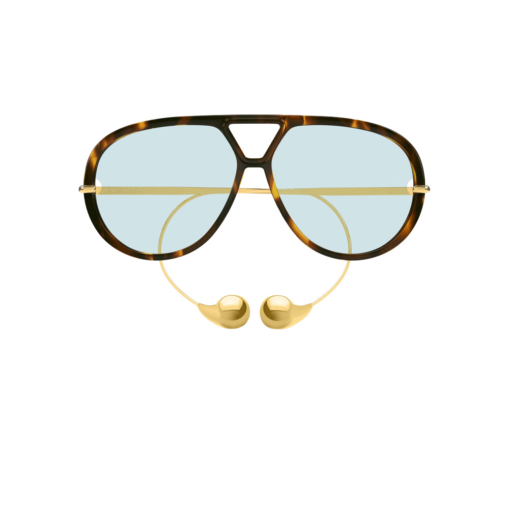 Bottega Veneta BV1273S sunglasses in black, front view