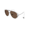 Bottega Veneta BV1273S sunglasses in havana, 45° view