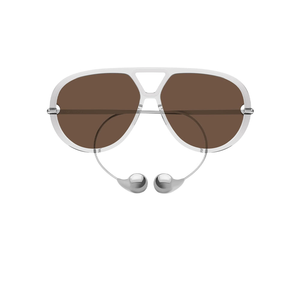Bottega Veneta BV1273S sunglasses in havana, front view