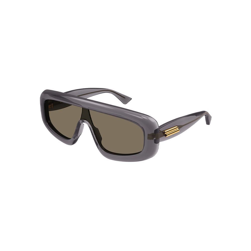 Bottega Veneta BV1281S sunglasses in black, 45° view