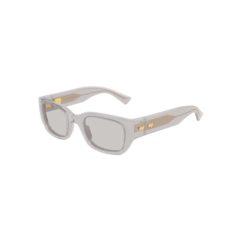 Bottega Veneta BV1401SA sunglasses in black, 45° view