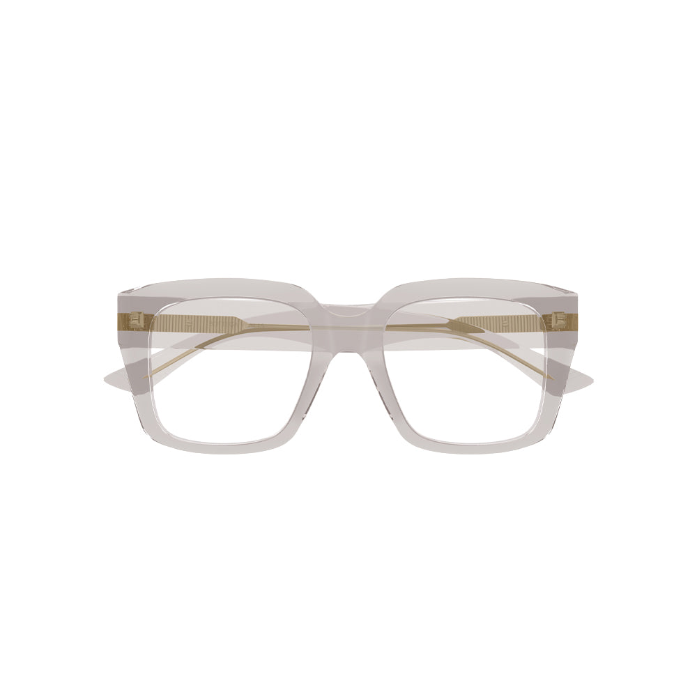 Bottega Veneta BV1409O glasses in grey, front view