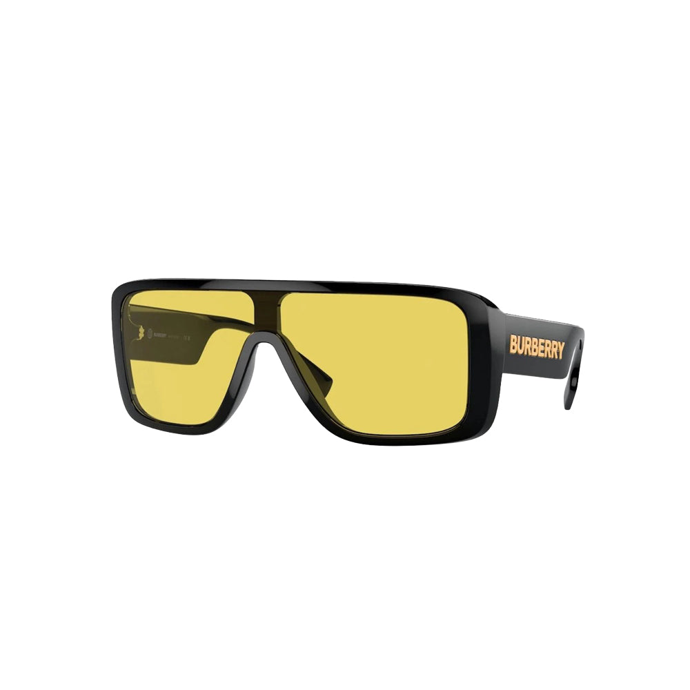 Burberry 4401-U sunglasses in black, 45° view