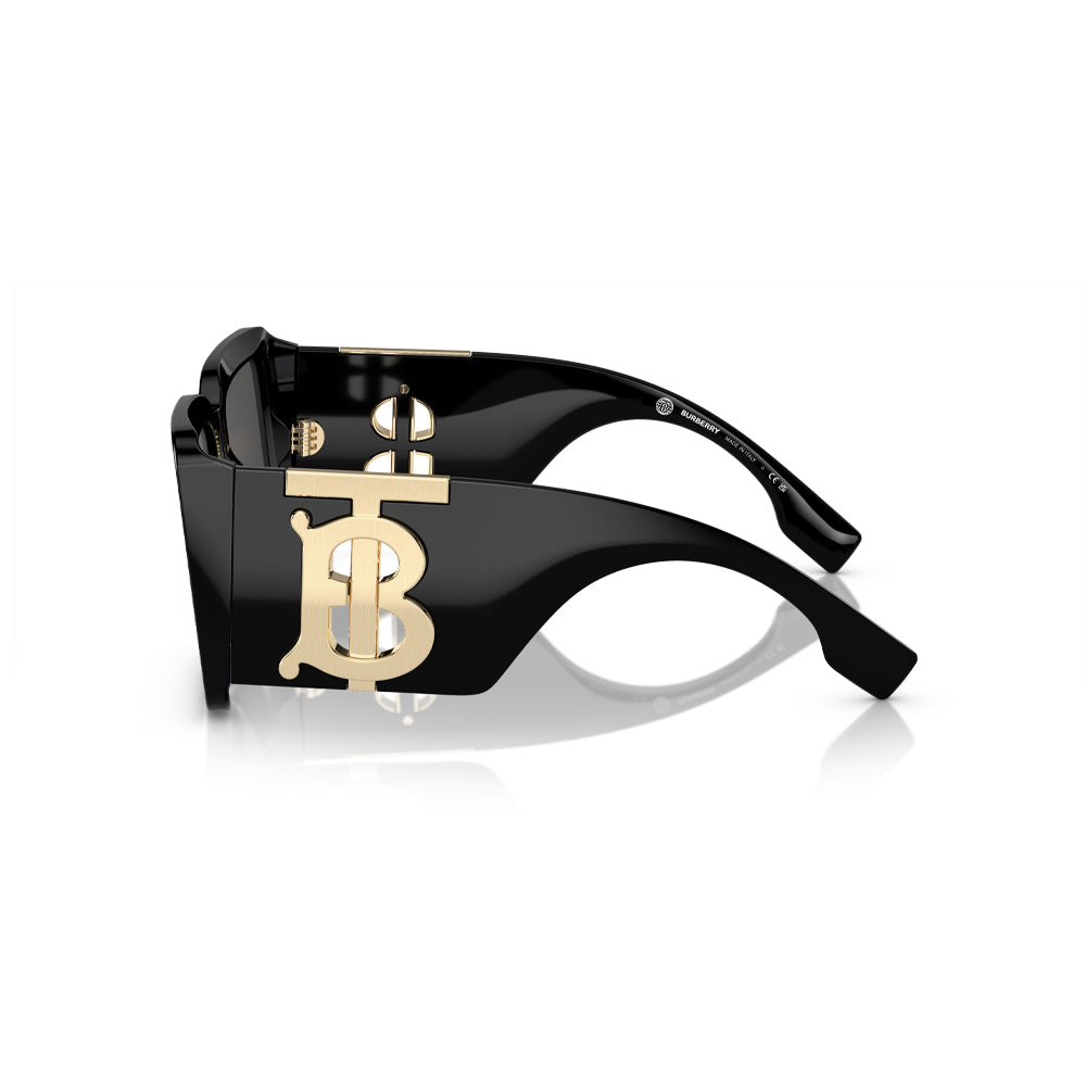 Burberry 4406-U sunglasses in black, side view