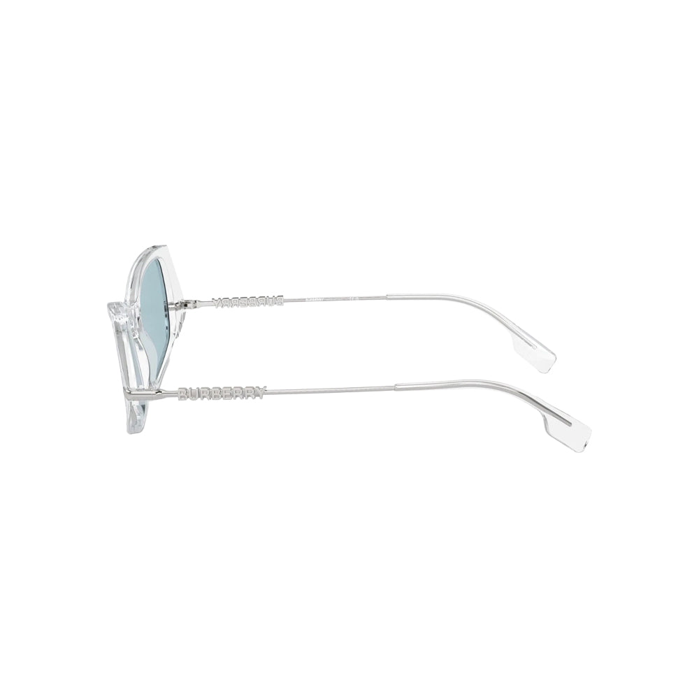 Burberry 4408 sunglasses in silver, side view