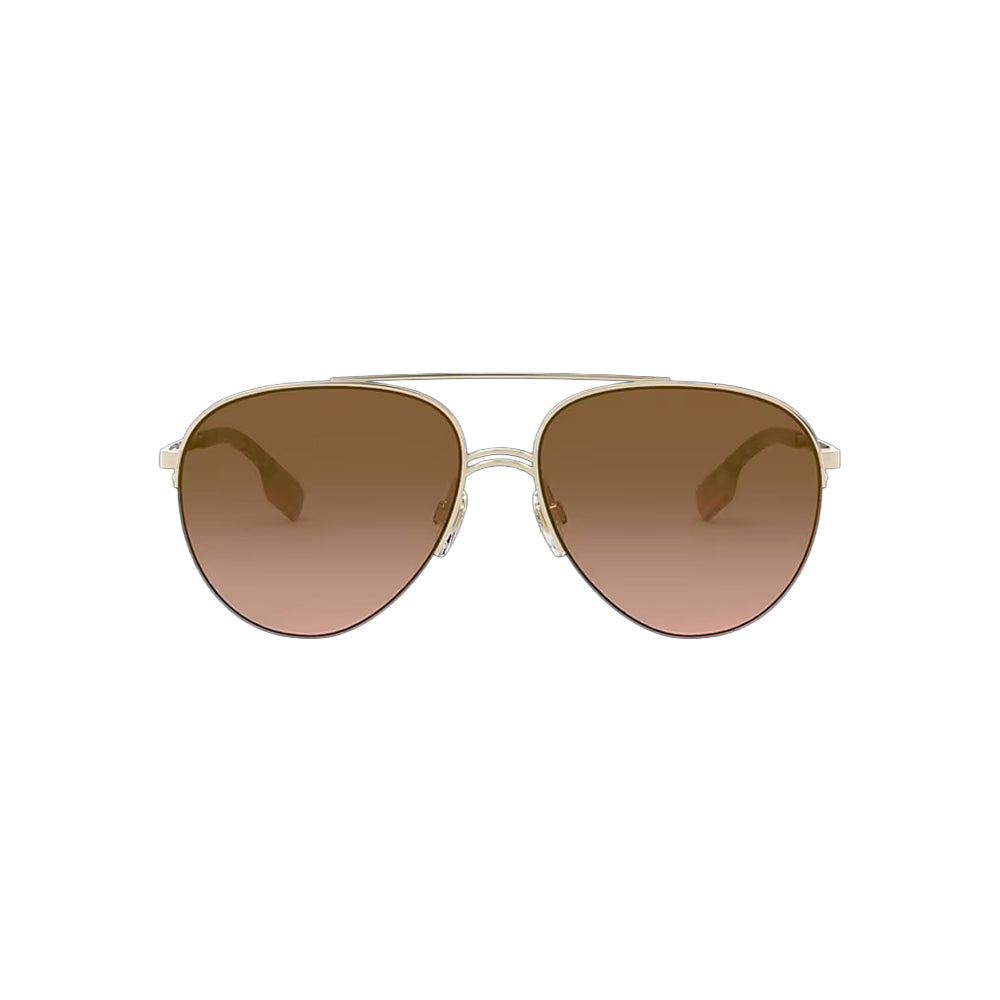 Burberry BE3113 sunglasses in brown, front view
