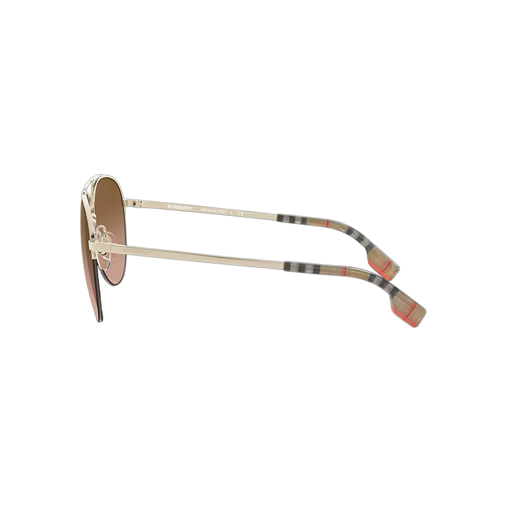 Burberry BE3113 sunglasses in brown, side view
