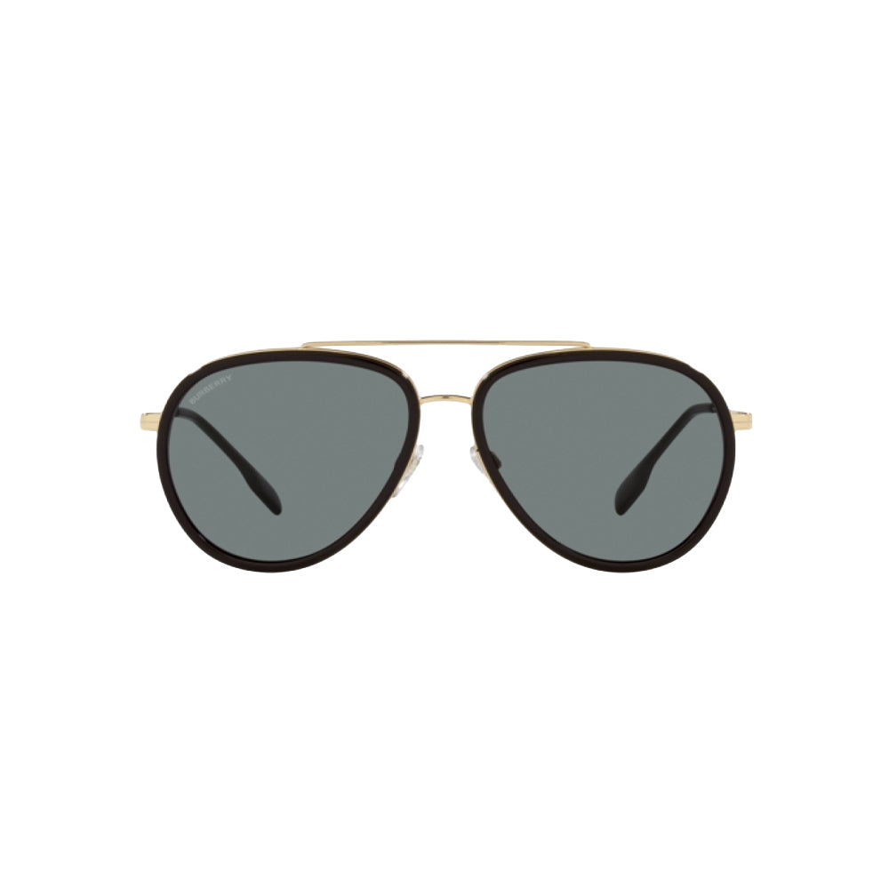 Burberry BE3125 sunglasses in gold, front view