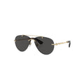 Burberry BE3151 sunglasses in gold, 45° view