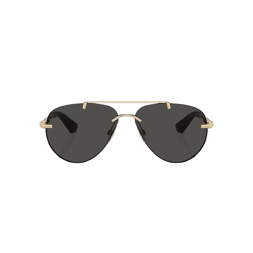 Burberry BE3151 sunglasses in gold, front view