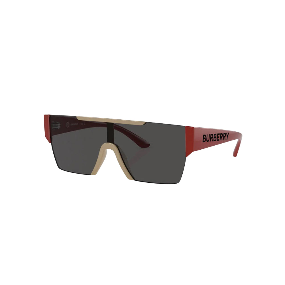 Burberry JB 4387 sunglasses in red, 45° view