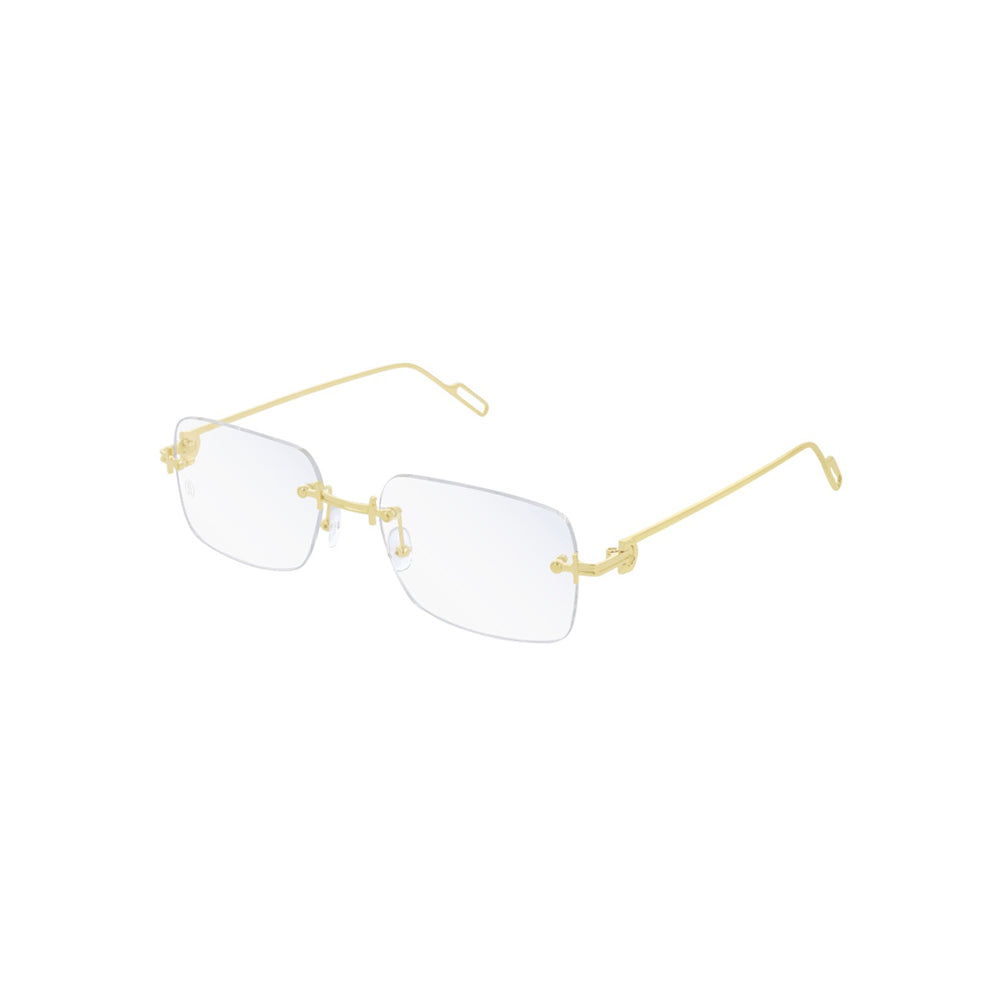 Cartier CT0296S sunglasses in gold, 45° view