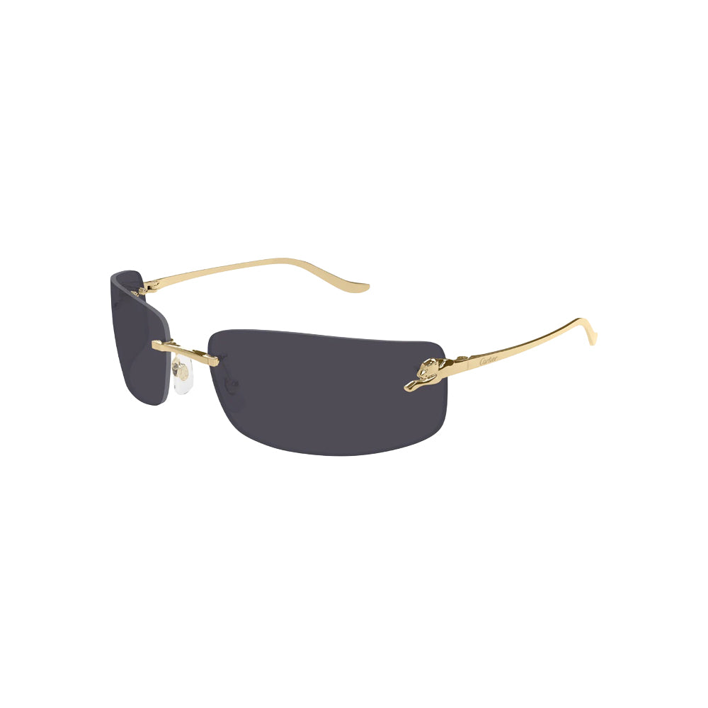 Cartier CT0503S sunglasses in gold, 45° view
