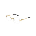 Cartier CT0522O glasses in gold, 45° view