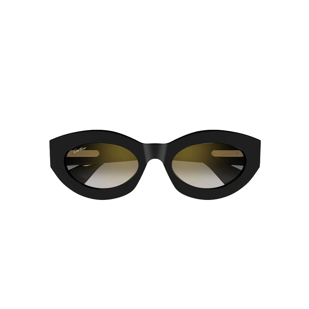 Cartier CT0638S sunglasses in black, front view