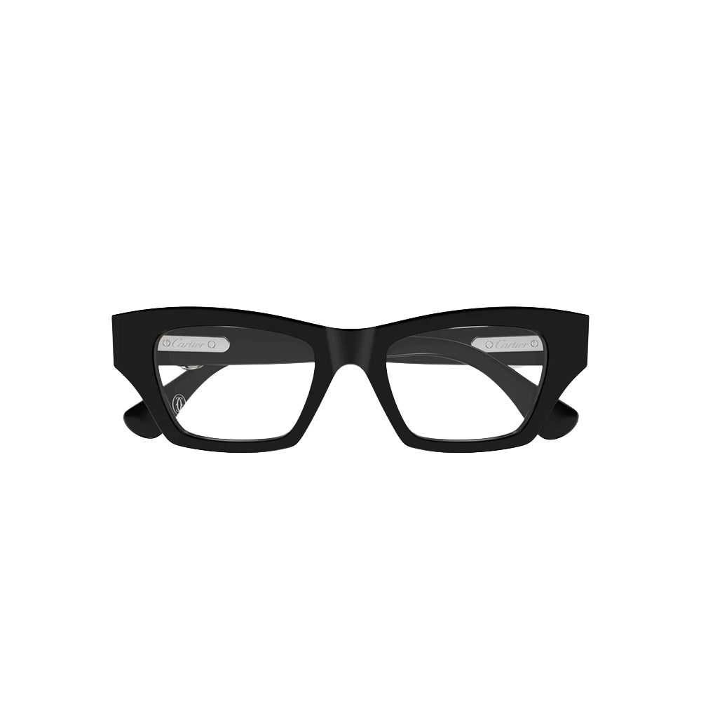 Cartier CT0639O glasses in black, front view
