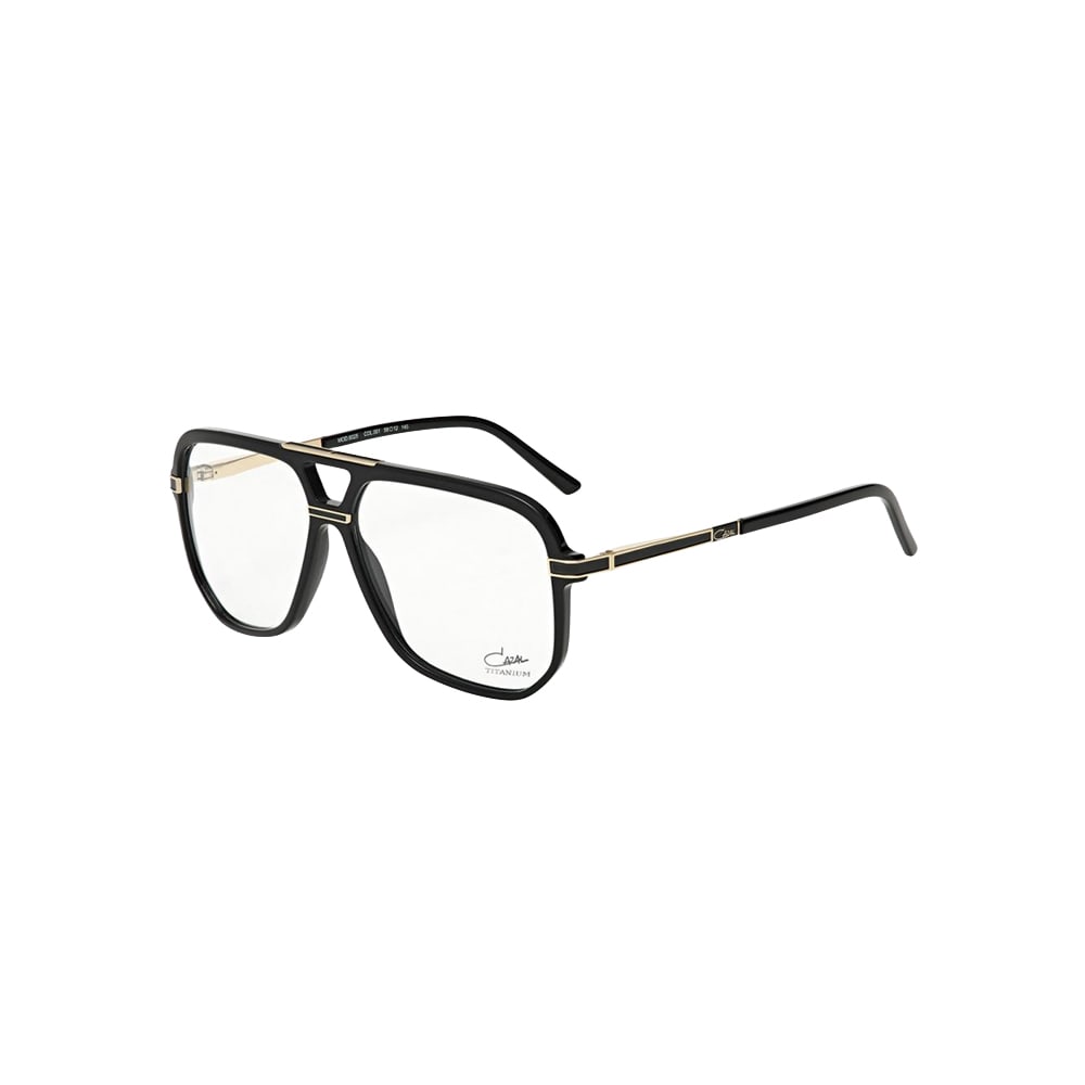 Cazal 6025 glasses in black, 45° view