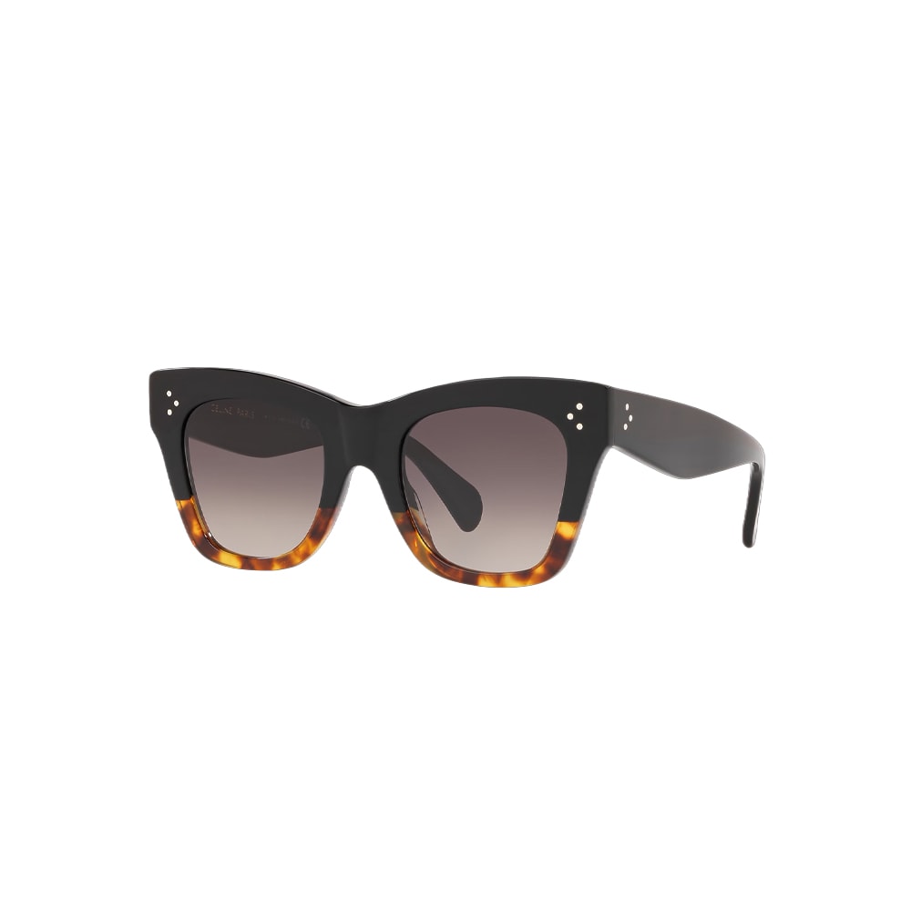 Celine CL40041N sunglasses in havana, 45° view