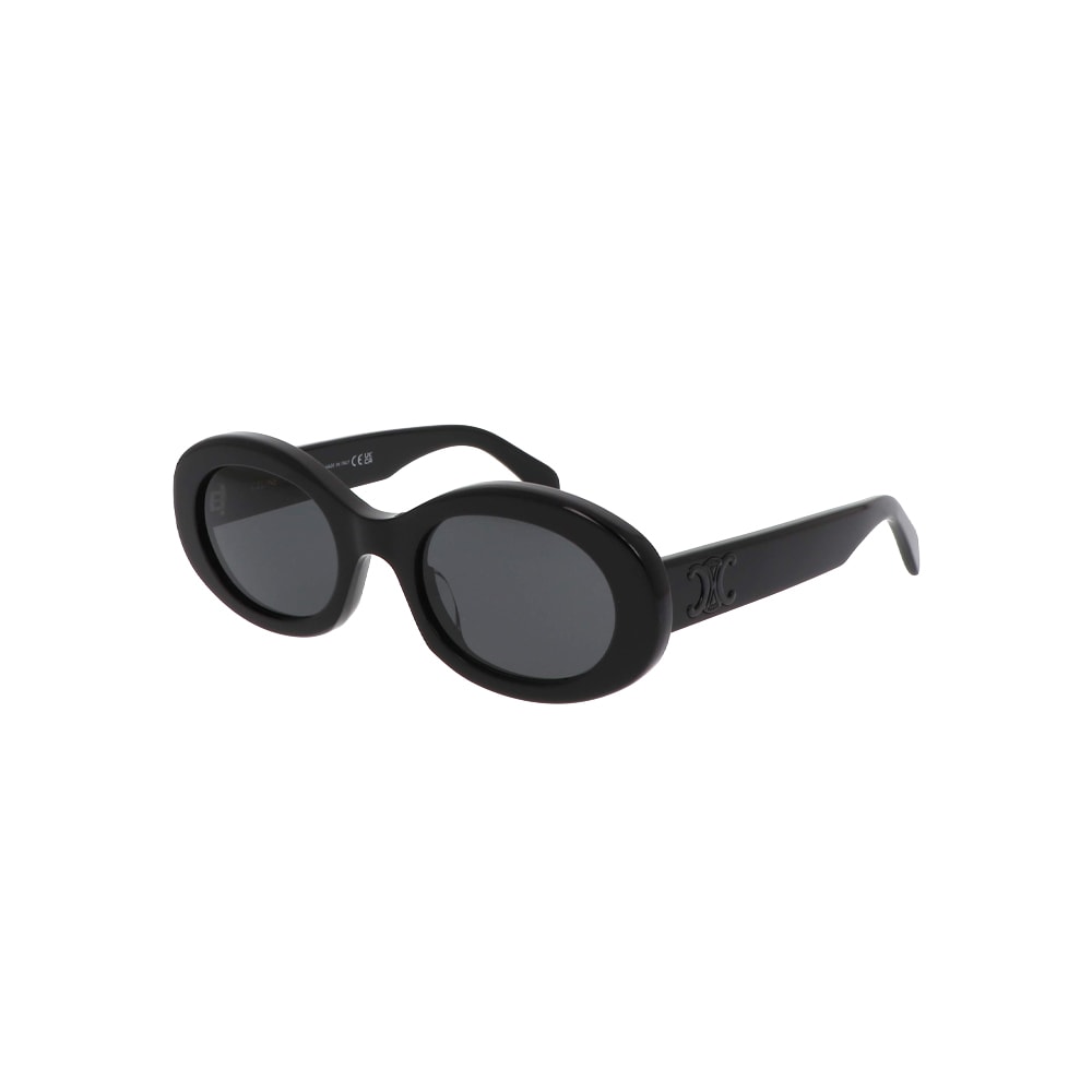 Celine CL40194U sunglasses in black, 45° view