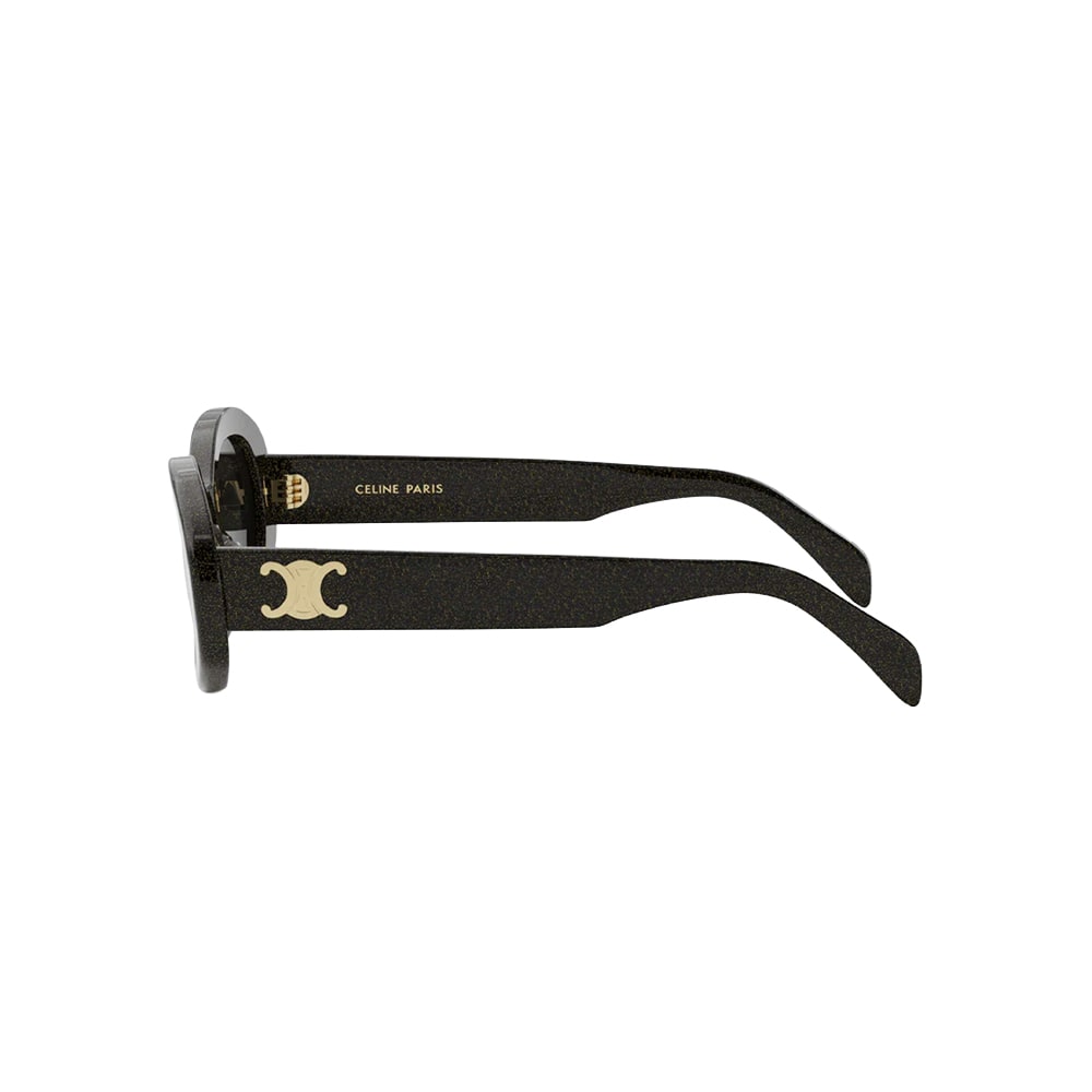 Celine CL4019RU sunglasses in black, side view