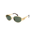 Celine CL40235U sunglasses in gold, 45° view
