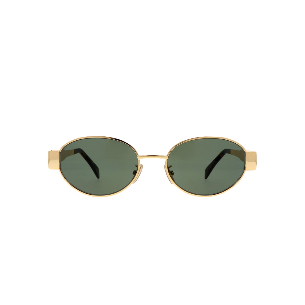 Celine CL40235U sunglasses in gold, front view