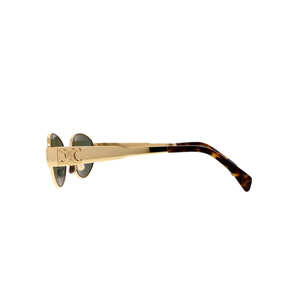 Celine CL40235U sunglasses in gold, side view