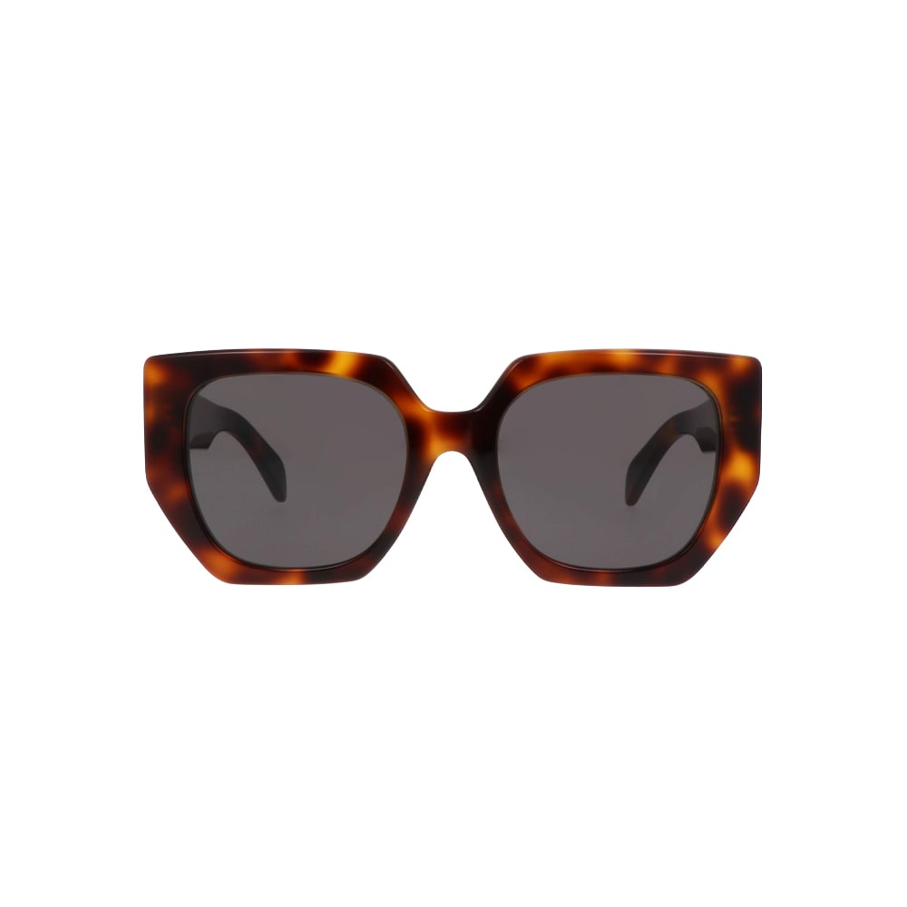 Celine CL40239F sunglasses in havana, front view