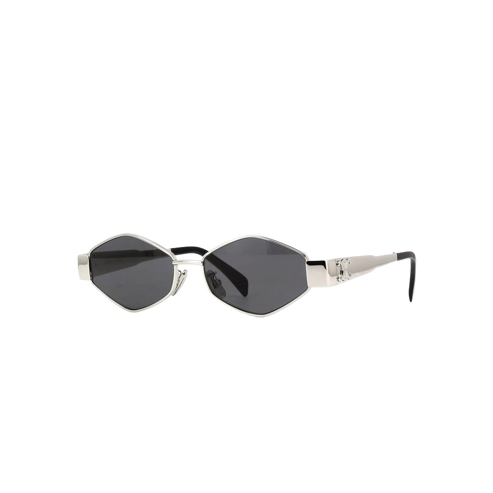 Celine CL40254U sunglasses in gold, 45° view