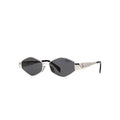 Celine CL40254U sunglasses in silver, 45° view