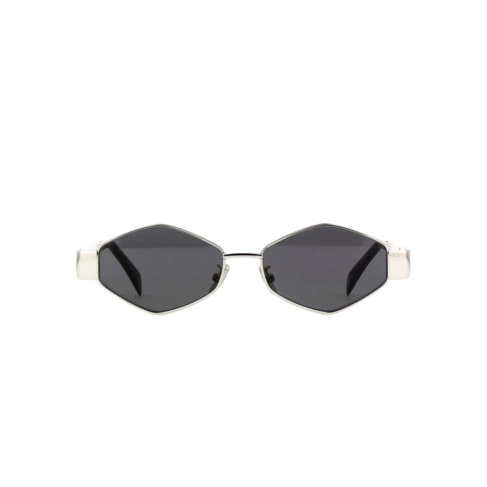 Celine CL40254U sunglasses in silver, front view