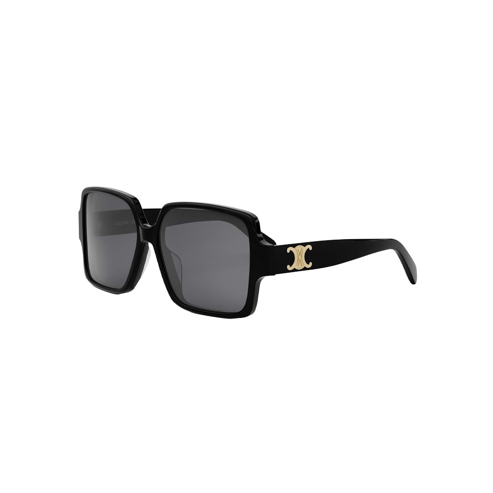 Celine CL40316U sunglasses in black, 45° view