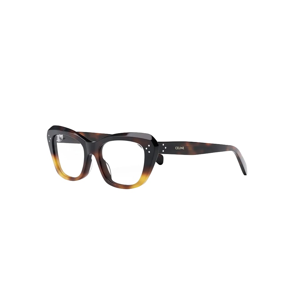 Celine CL50112I glasses in havana, 45° view