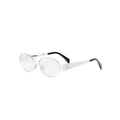 Celine CL50140U glasses in silver, 45° view