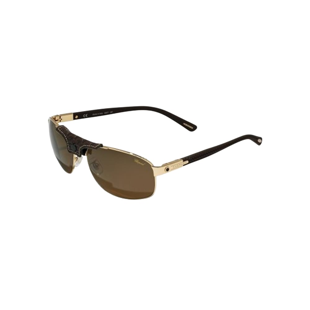 Chopard SCH907 sunglasses in gold, 45° view