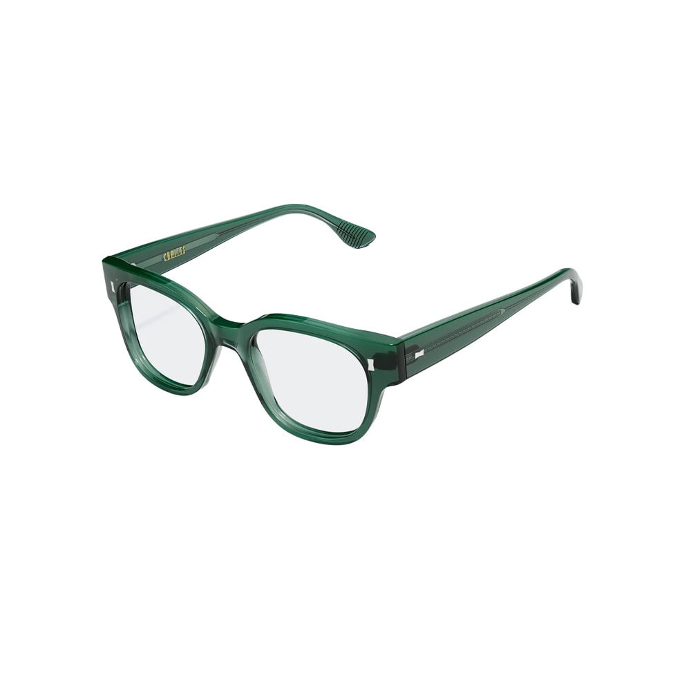 Cubitts HARRISON L EME glasses in green, 45° view