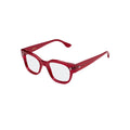 Cubitts HARRISON S BUR glasses in red, 45° view