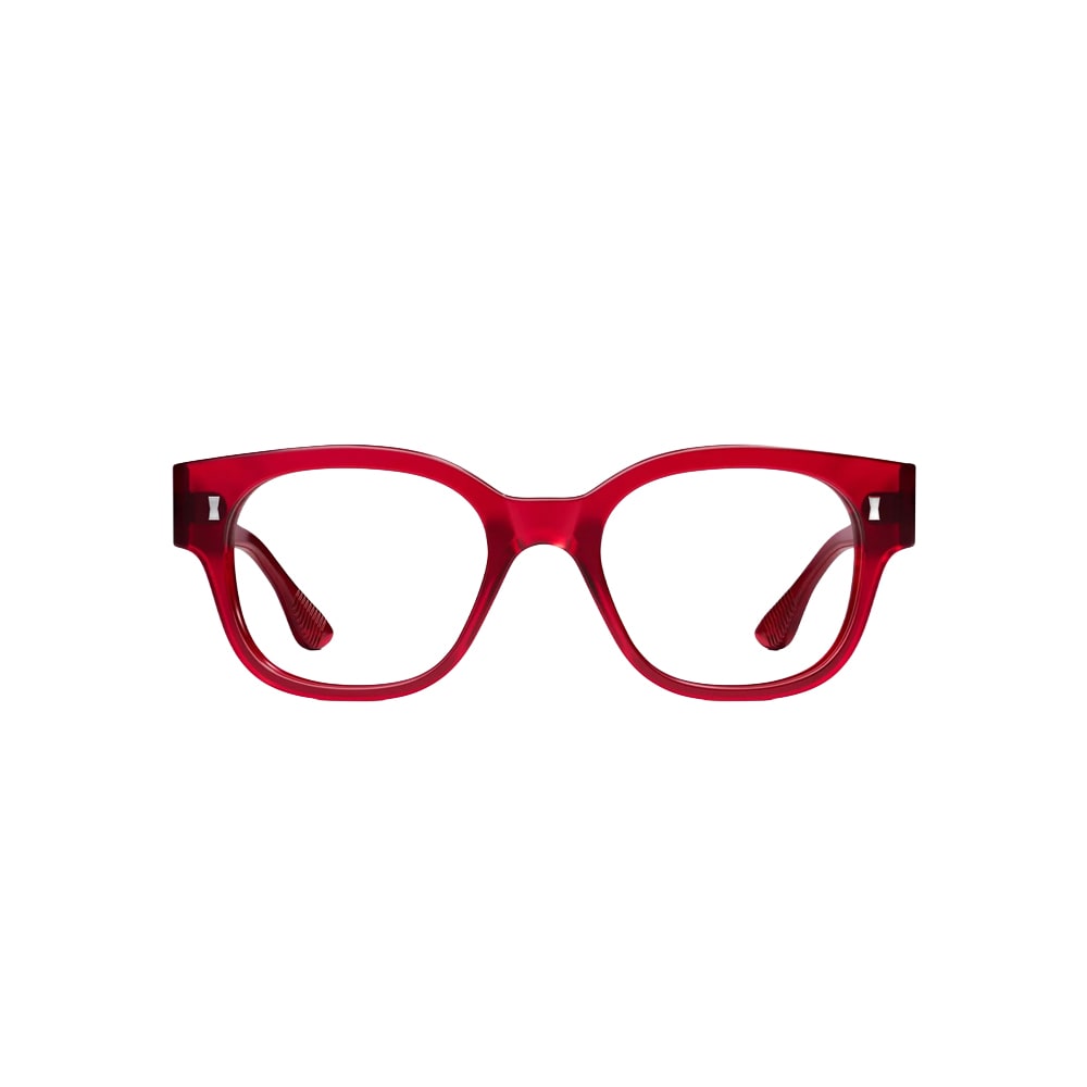 Cubitts HARRISON S BUR glasses in red, front view