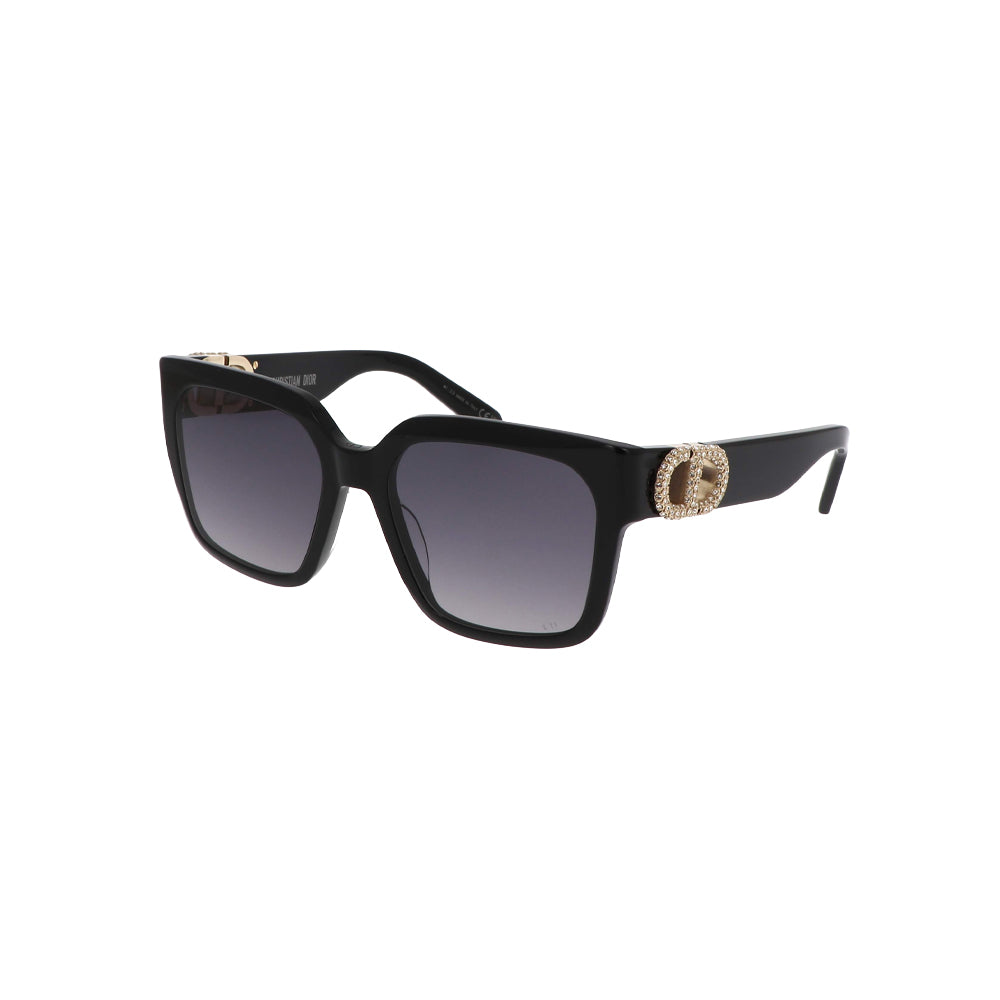 Dior 30MONTAIGNE S11 12A1 sunglasses in black, 45° view