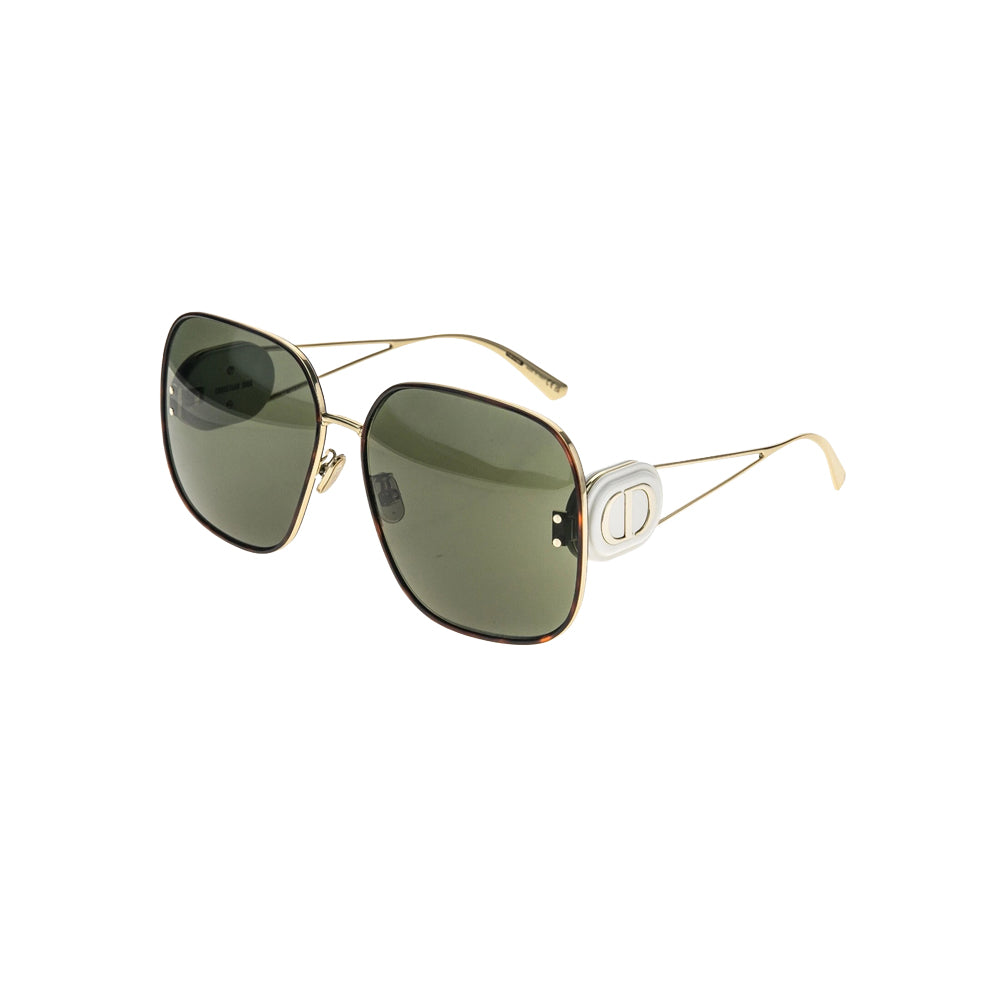 Dior DIORBOBBY S1U B5C0 3 sunglasses in gold, 45° view