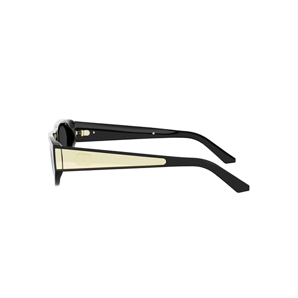 Dior DIORGLOW B21 10A0 3 sunglasses in black, side view
