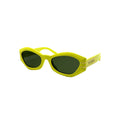 Dior DIORSIGNATURE B1U 66C0 3 sunglasses in yellow, 45° view